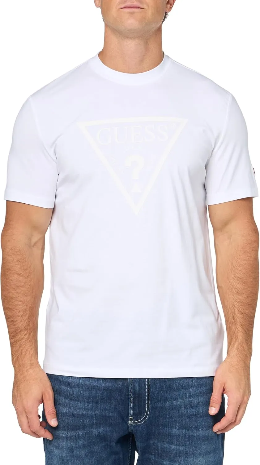 GUESS Men's Eco Tonal Logo Short Sleeve T-Shirt