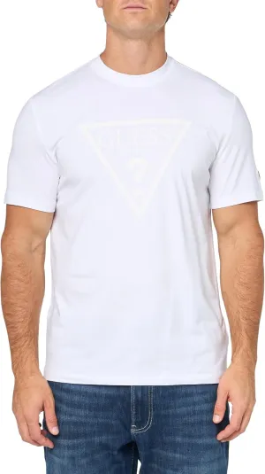 GUESS Men's Eco Tonal Logo Short Sleeve T-Shirt