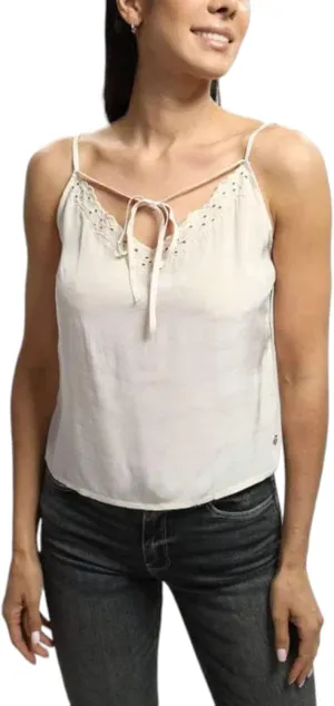 GUESS Women's Sleeveless Velma Embro Tank Top