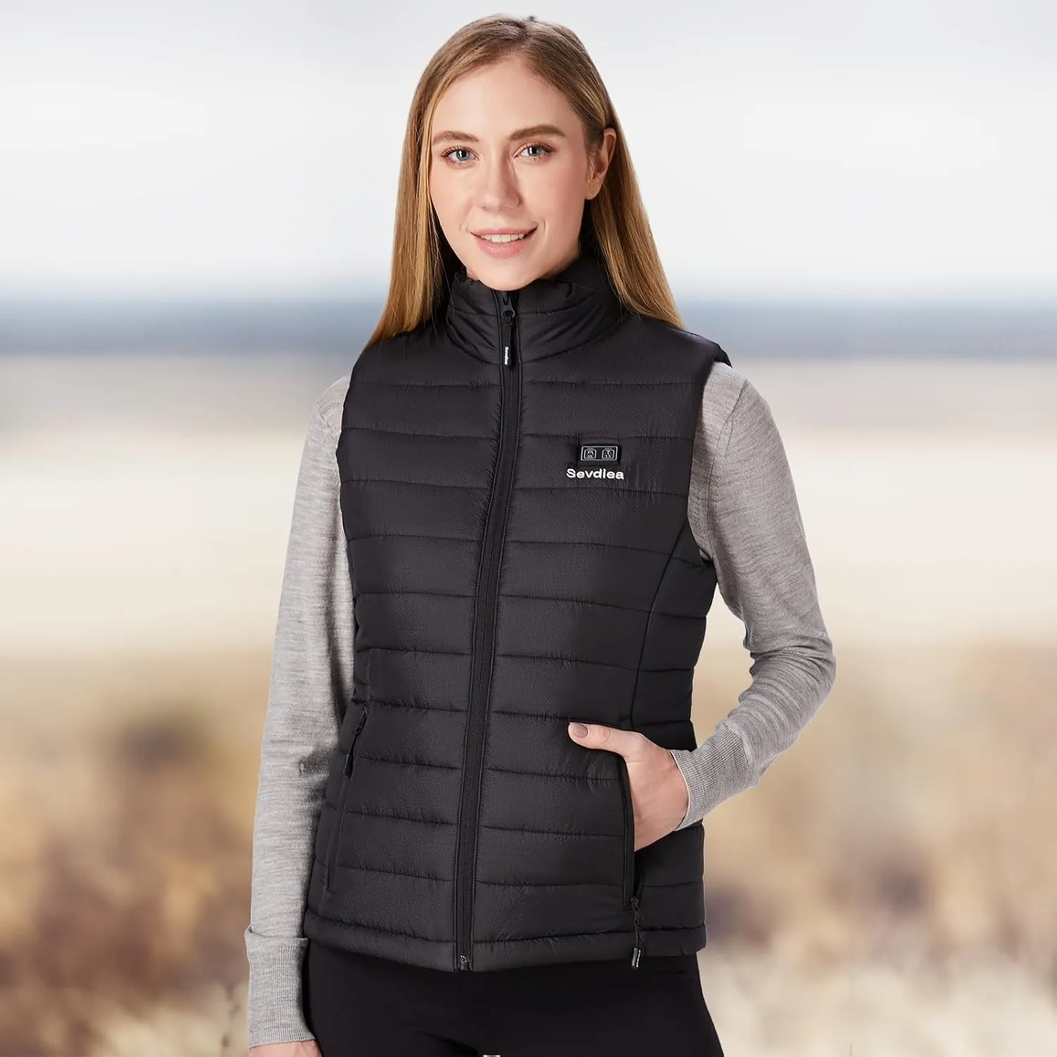 Heated Vest for Women with 16000mAh 7.4V Battery Pack IncludedWarming Women's Heated Vest Electric Rechargeable