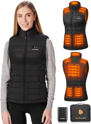 Heated Vest for Women with 16000mAh 7.4V Battery Pack IncludedWarming Women's Heated Vest Electric Rechargeable