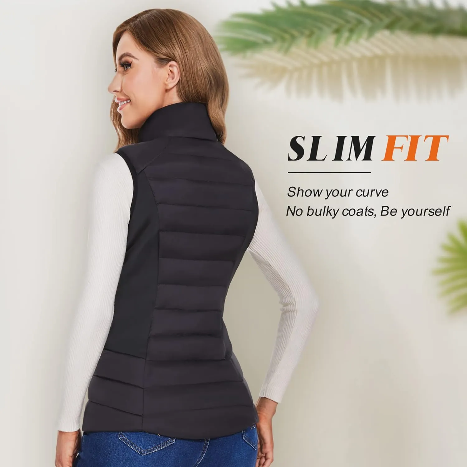 Heated Vest for Women With Battery Pack - Electric Lightweight Rechargeable Fleece Jacket