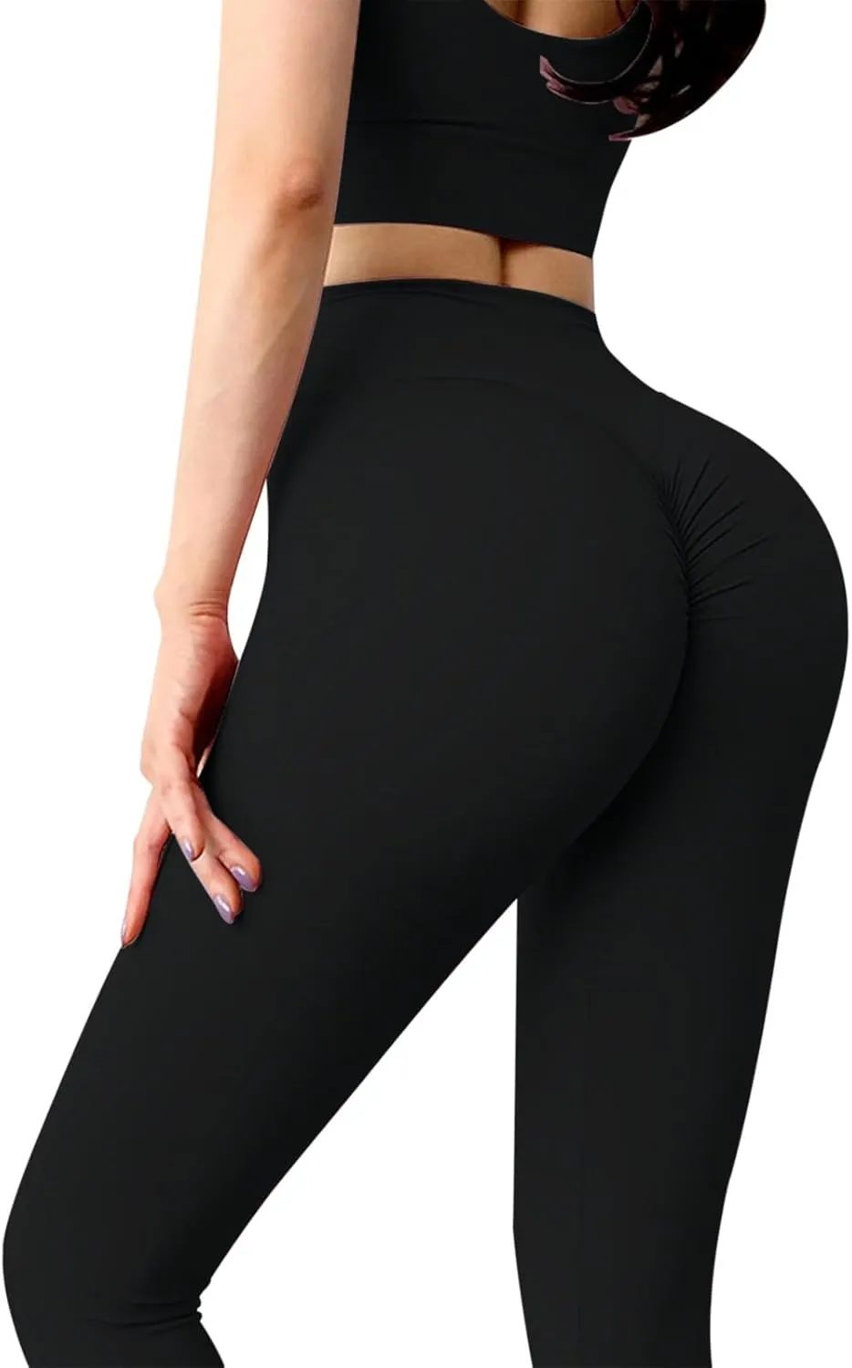 High Waist Yoga Leggings, Tummy Control Pants Butt Lifting Workout Yoga Pants