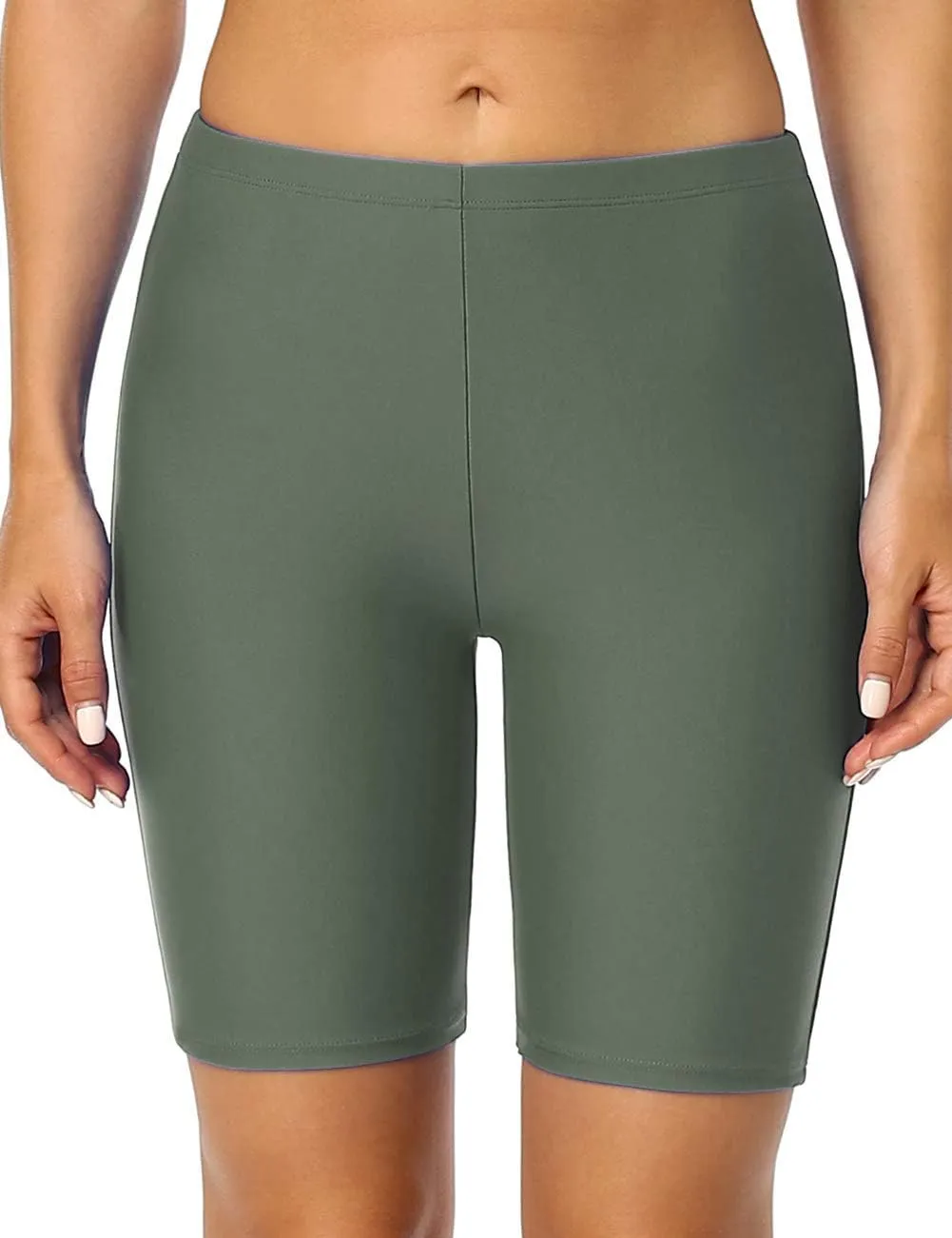 Hilor Women's Active Swim Shorts Sports UPF50  Swim Board Shorts Modest Swimsuit Bottoms