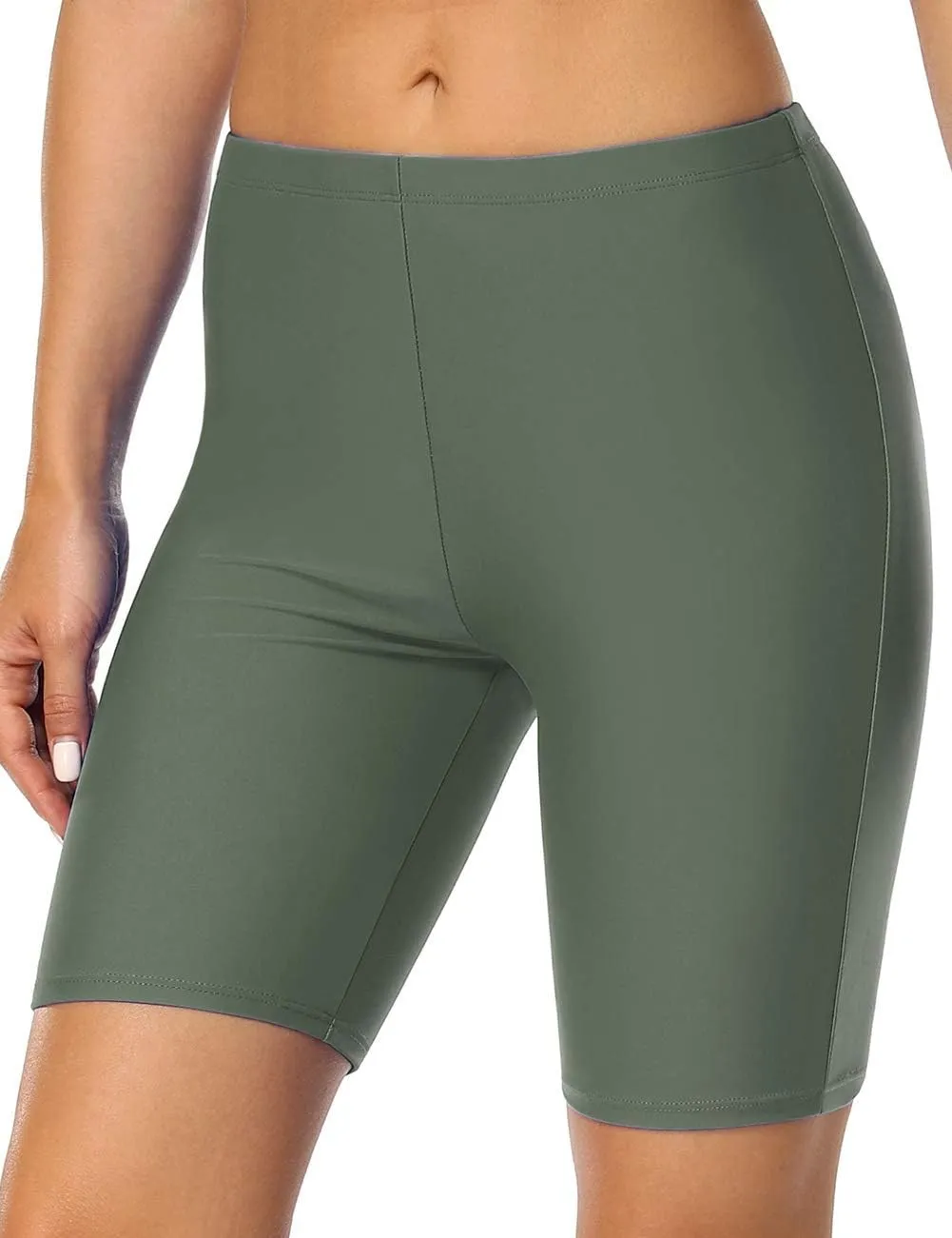 Hilor Women's Active Swim Shorts Sports UPF50  Swim Board Shorts Modest Swimsuit Bottoms