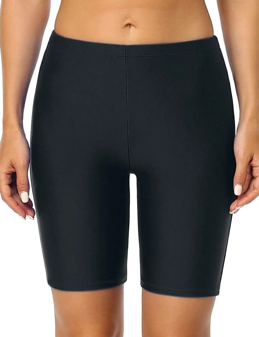 Hilor Women's Active Swim Shorts Sports UPF50  Swim Board Shorts Modest Swimsuit Bottoms