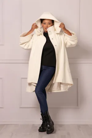 HOODED CAPE COAT