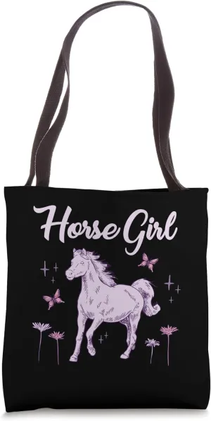 Horse Girl Equestrian Saddle Horse Tote Bag
