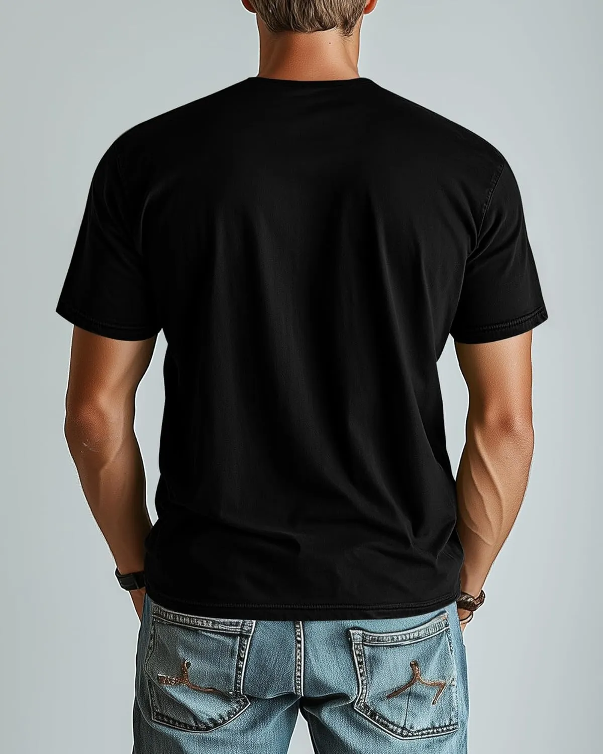 Huukeay 4 Pack Men's V Neck Cotton T Shirts M-7XL Regular Big and Tall Short Sleeve Tee 2025 Summer Clothing