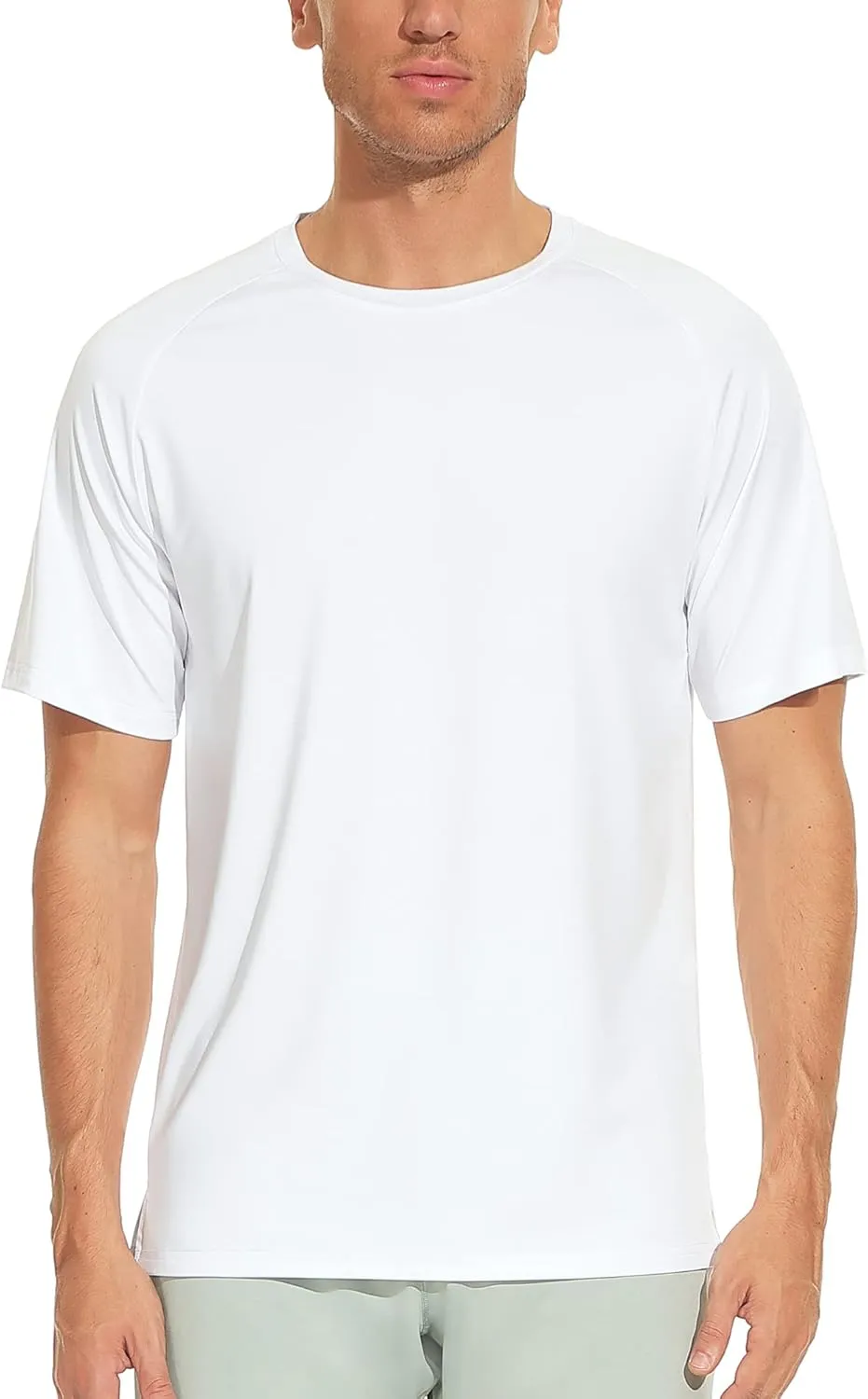 icyzone Workout Shirts for Men, Quick-Dry Athletic Gym Exercise Running Short Sleeves Tee