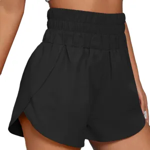 JOINFUN Womens Running Shorts Elastic High Waist Quick Dry Gym Athletic Workout Yoga Shorts