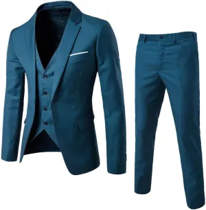 LCMTWX Men'S Suits 2024 3 Suit Business Wedding Party Jacket Vest & Pants Coat Linen Set For Men Traje Formal Para Mens