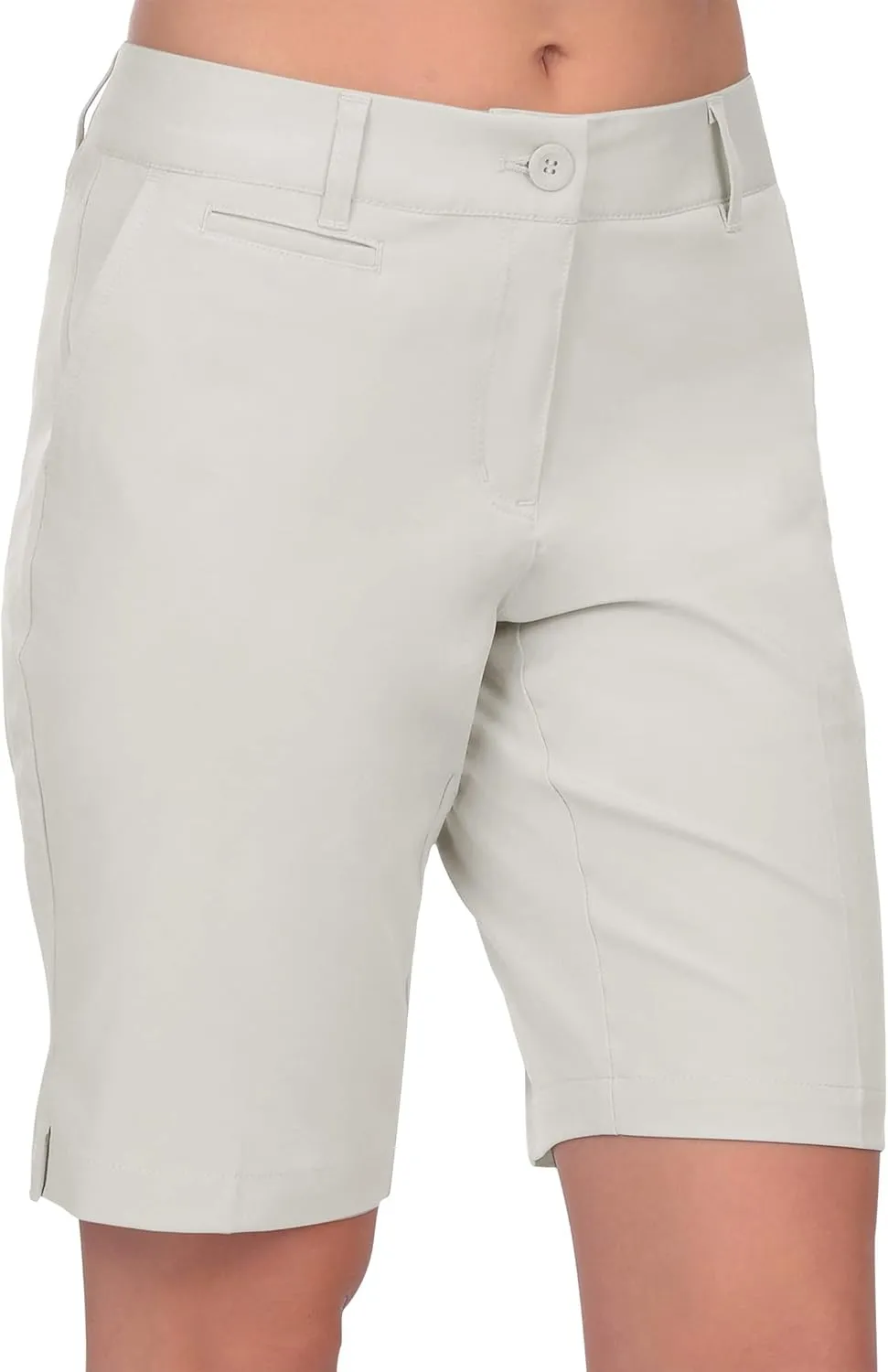 Lesmart Womens Golf Shorts Lightweight Stretch Relaxed Fit Knee Length Ladies Bermuda Shorts