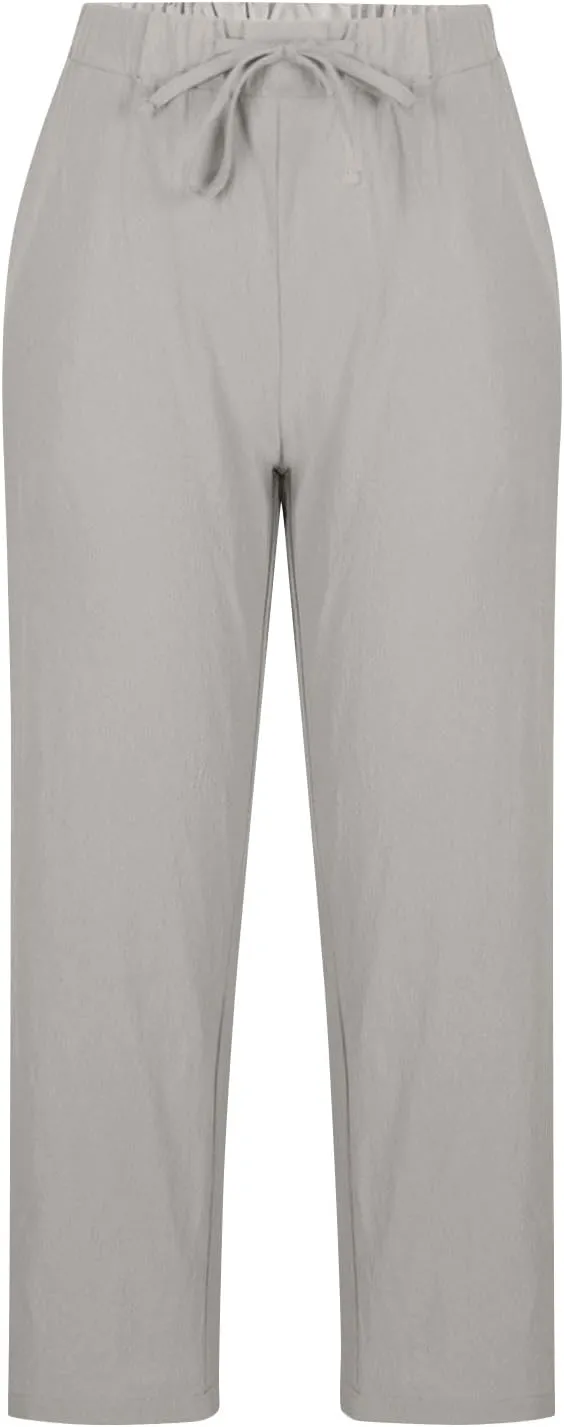 Liene Pants for Women,Womens Casual Summer 2025 Drawstring Elastic High Waist Pant Comfy Woman Trousers