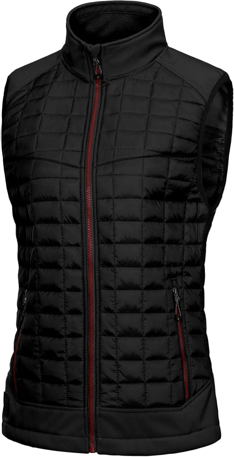 Little Donkey Andy Women's Lightweight Puffer Vest, Warm Outdoor Sleeveless Jacket for Hiking Travel Running Golf