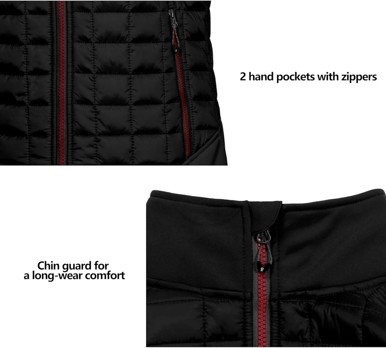 Little Donkey Andy Women's Lightweight Puffer Vest, Warm Outdoor Sleeveless Jacket for Hiking Travel Running Golf