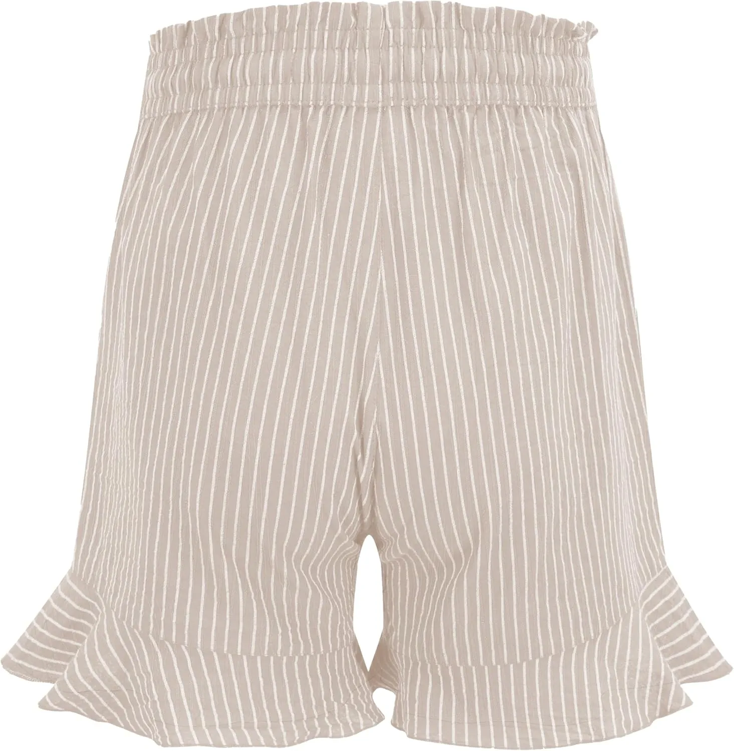 LNX Womens Linen Shorts High Waisted Wide Leg Drawstring Summer Beach Shorts with Pockets