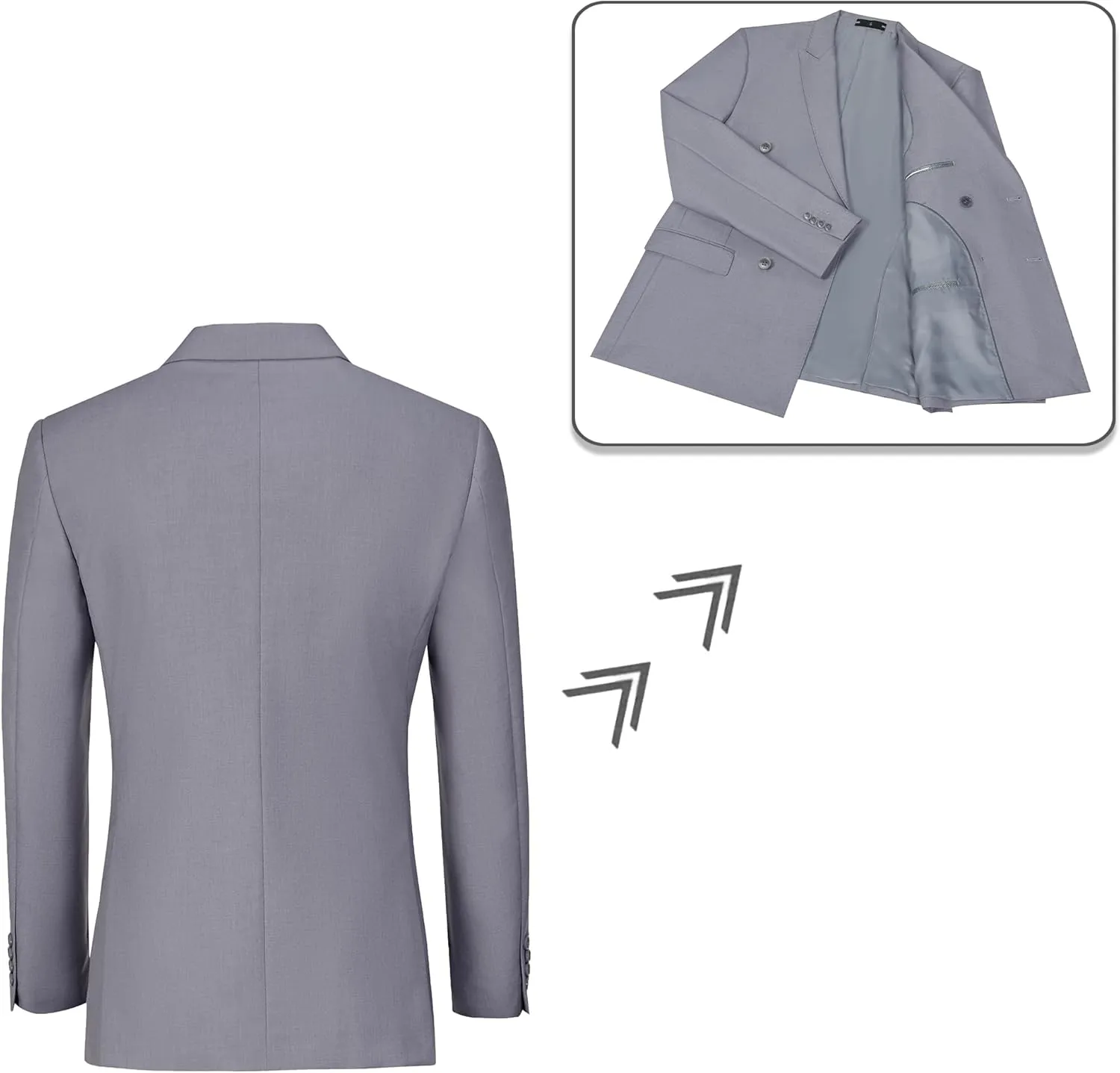 Men Suits Slim Fit 2 Piece Suit for Wedding Peak Lapel Suit Jacket Pants Set Business Formal Suits Prom Tuxedos