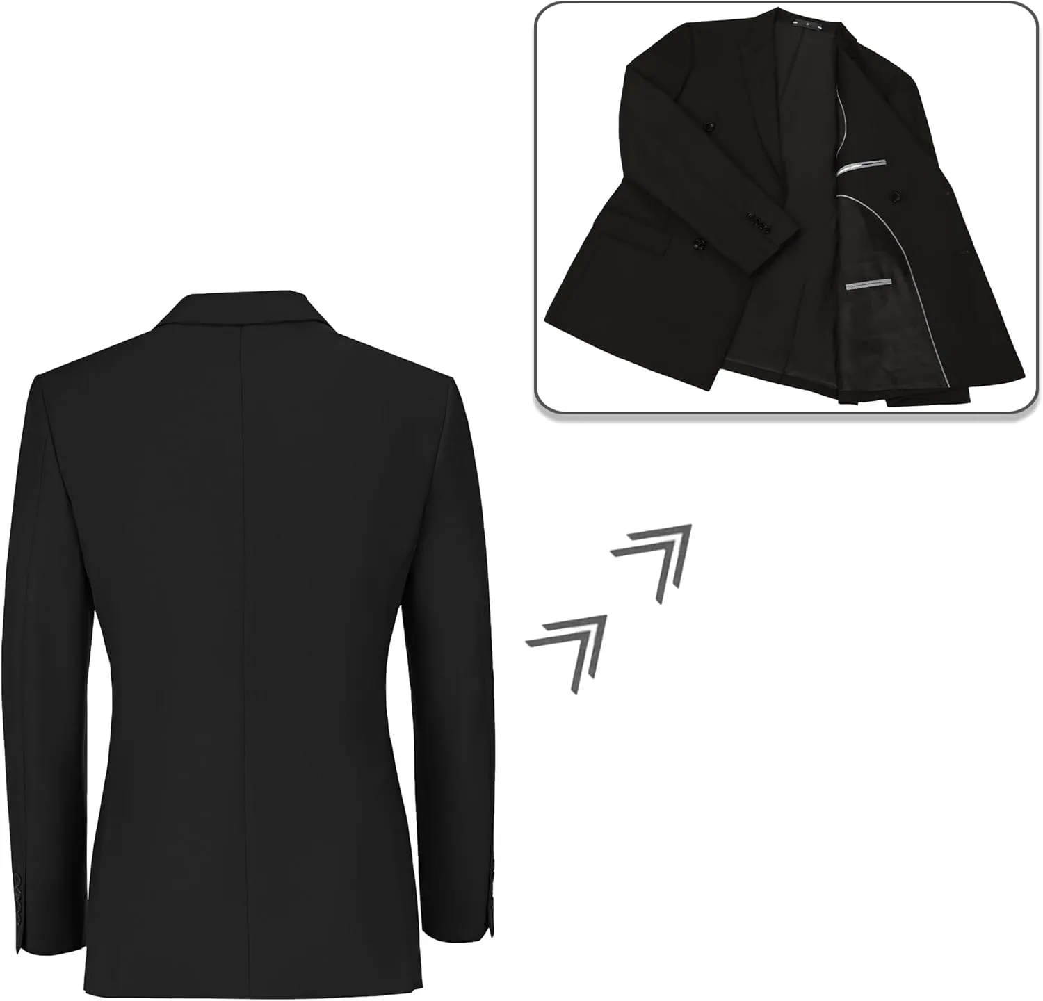 Men Suits Slim Fit 2 Piece Suit for Wedding Peak Lapel Suit Jacket Pants Set Business Formal Suits Prom Tuxedos