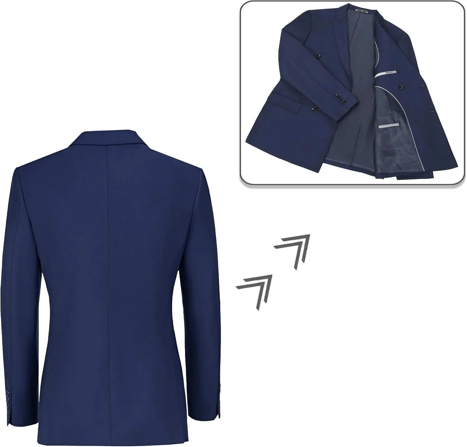 Men Suits Slim Fit 2 Piece Suit for Wedding Peak Lapel Suit Jacket Pants Set Business Formal Suits Prom Tuxedos