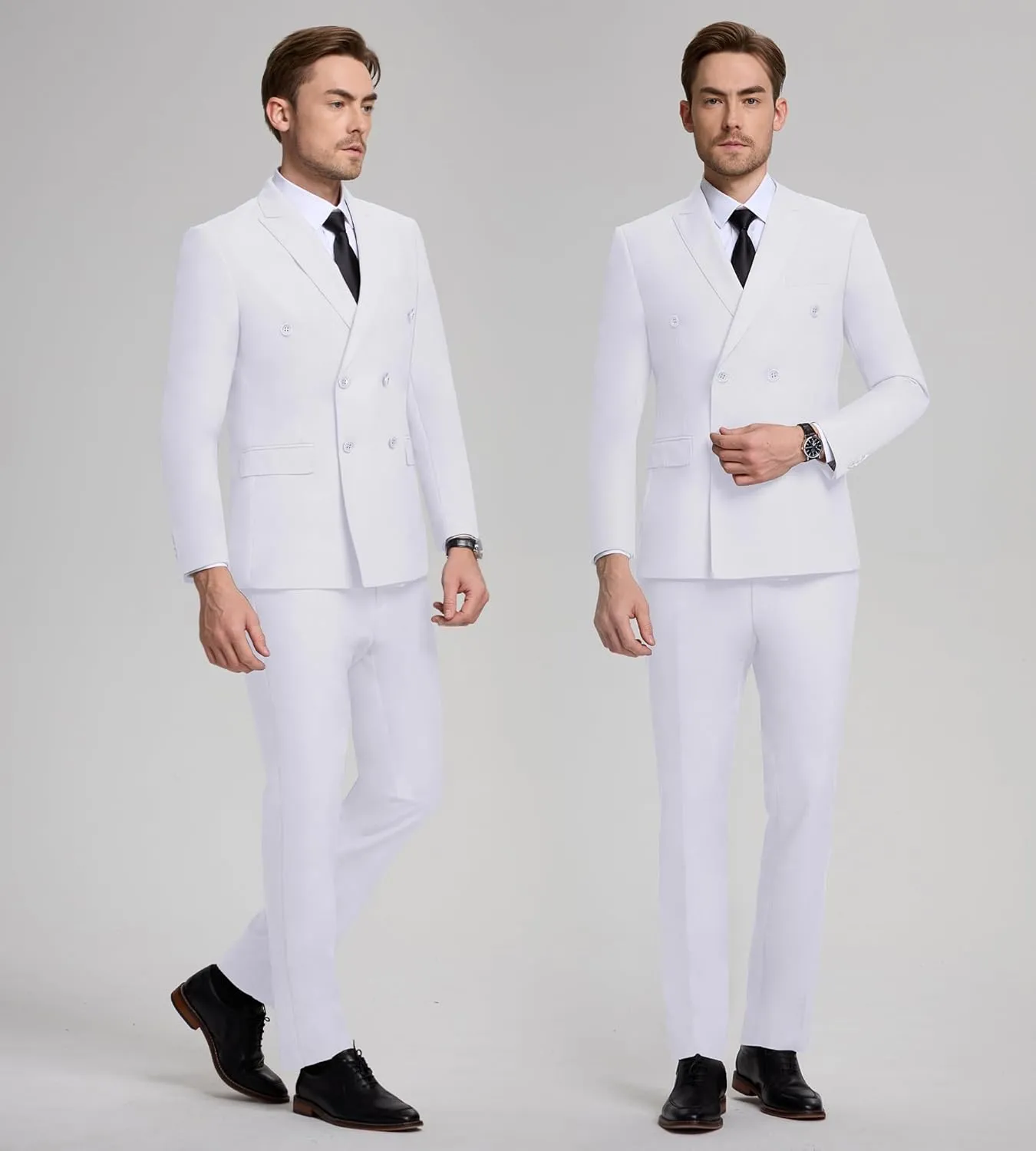 Men Suits Slim Fit 2 Piece Suit for Wedding Peak Lapel Suit Jacket Pants Set Business Formal Suits Prom Tuxedos