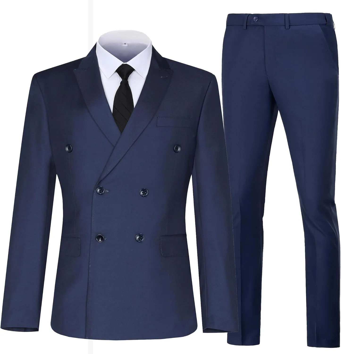 Men Suits Slim Fit 2 Piece Suit for Wedding Peak Lapel Suit Jacket Pants Set Business Formal Suits Prom Tuxedos