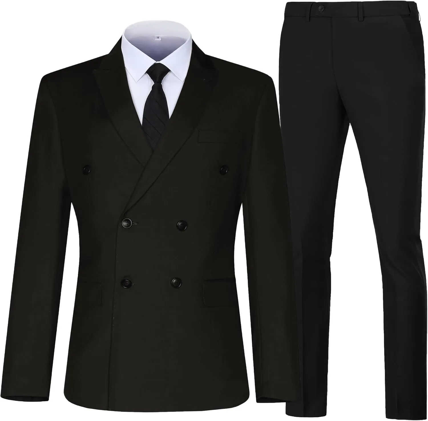 Men Suits Slim Fit 2 Piece Suit for Wedding Peak Lapel Suit Jacket Pants Set Business Formal Suits Prom Tuxedos