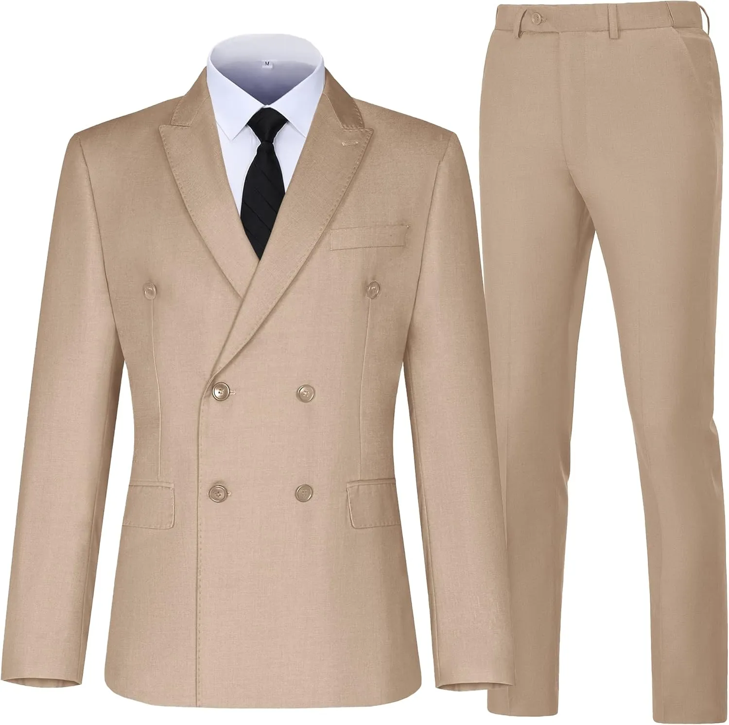 Men Suits Slim Fit 2 Piece Suit for Wedding Peak Lapel Suit Jacket Pants Set Business Formal Suits Prom Tuxedos