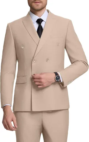 Men Suits Slim Fit 2 Piece Suit for Wedding Peak Lapel Suit Jacket Pants Set Business Formal Suits Prom Tuxedos