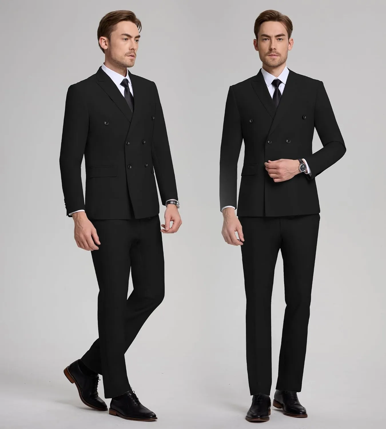 Men Suits Slim Fit 2 Piece Suit for Wedding Peak Lapel Suit Jacket Pants Set Business Formal Suits Prom Tuxedos