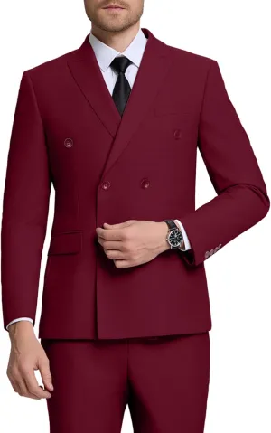 Men Suits Slim Fit 2 Piece Suit for Wedding Peak Lapel Suit Jacket Pants Set Business Formal Suits Prom Tuxedos