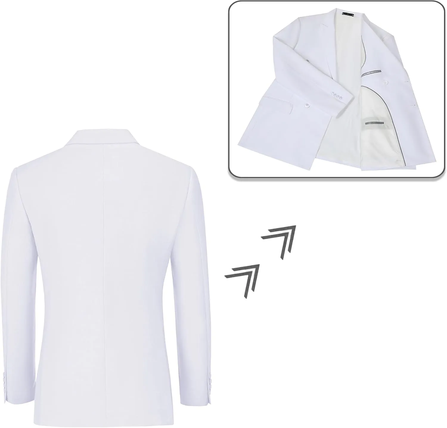 Men Suits Slim Fit 2 Piece Suit for Wedding Peak Lapel Suit Jacket Pants Set Business Formal Suits Prom Tuxedos