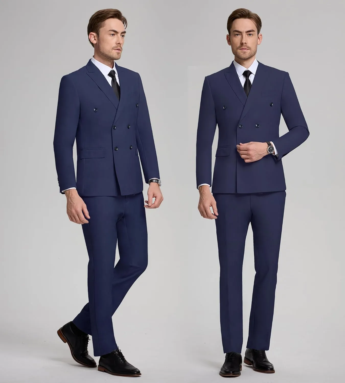 Men Suits Slim Fit 2 Piece Suit for Wedding Peak Lapel Suit Jacket Pants Set Business Formal Suits Prom Tuxedos