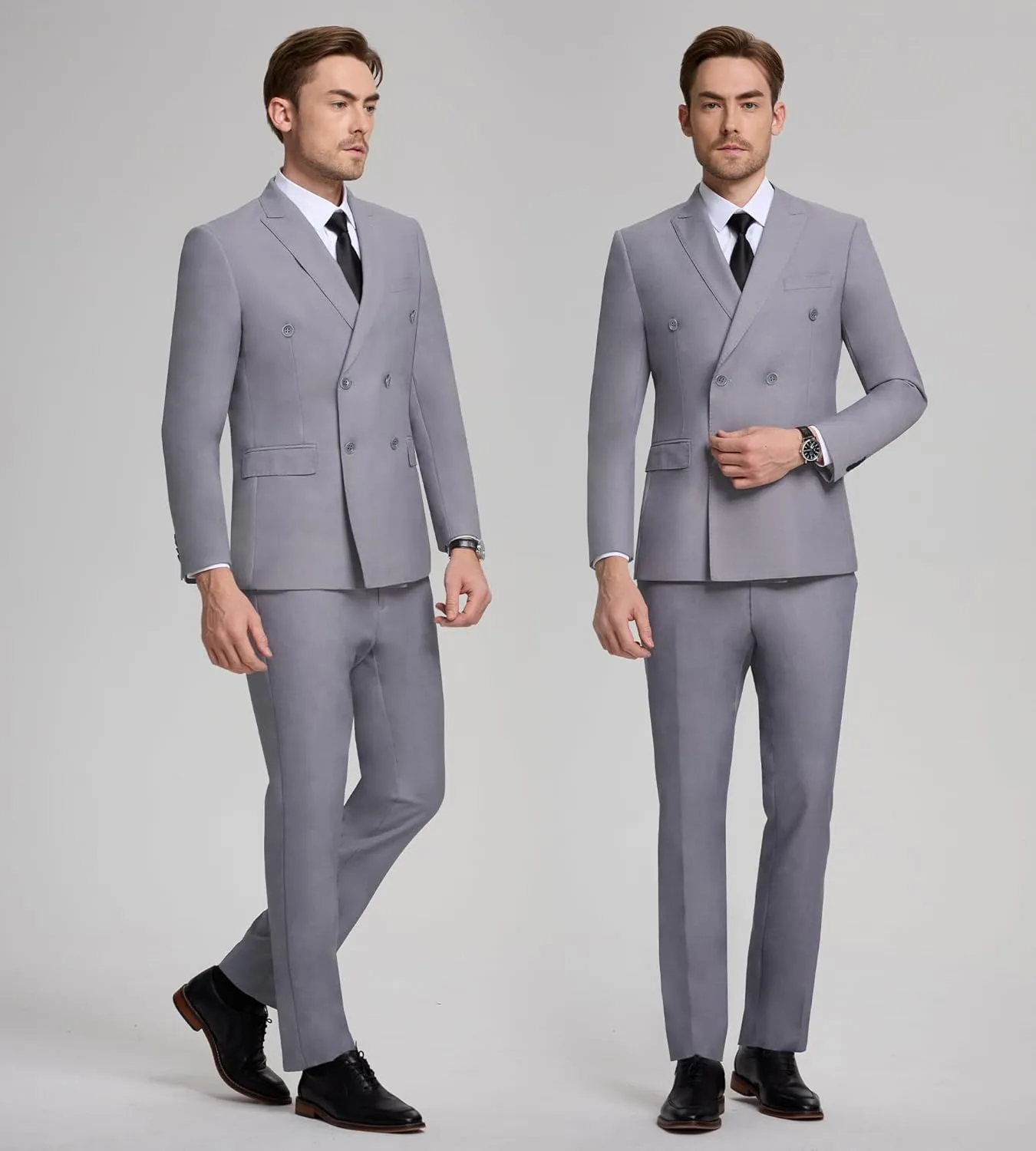 Men Suits Slim Fit 2 Piece Suit for Wedding Peak Lapel Suit Jacket Pants Set Business Formal Suits Prom Tuxedos