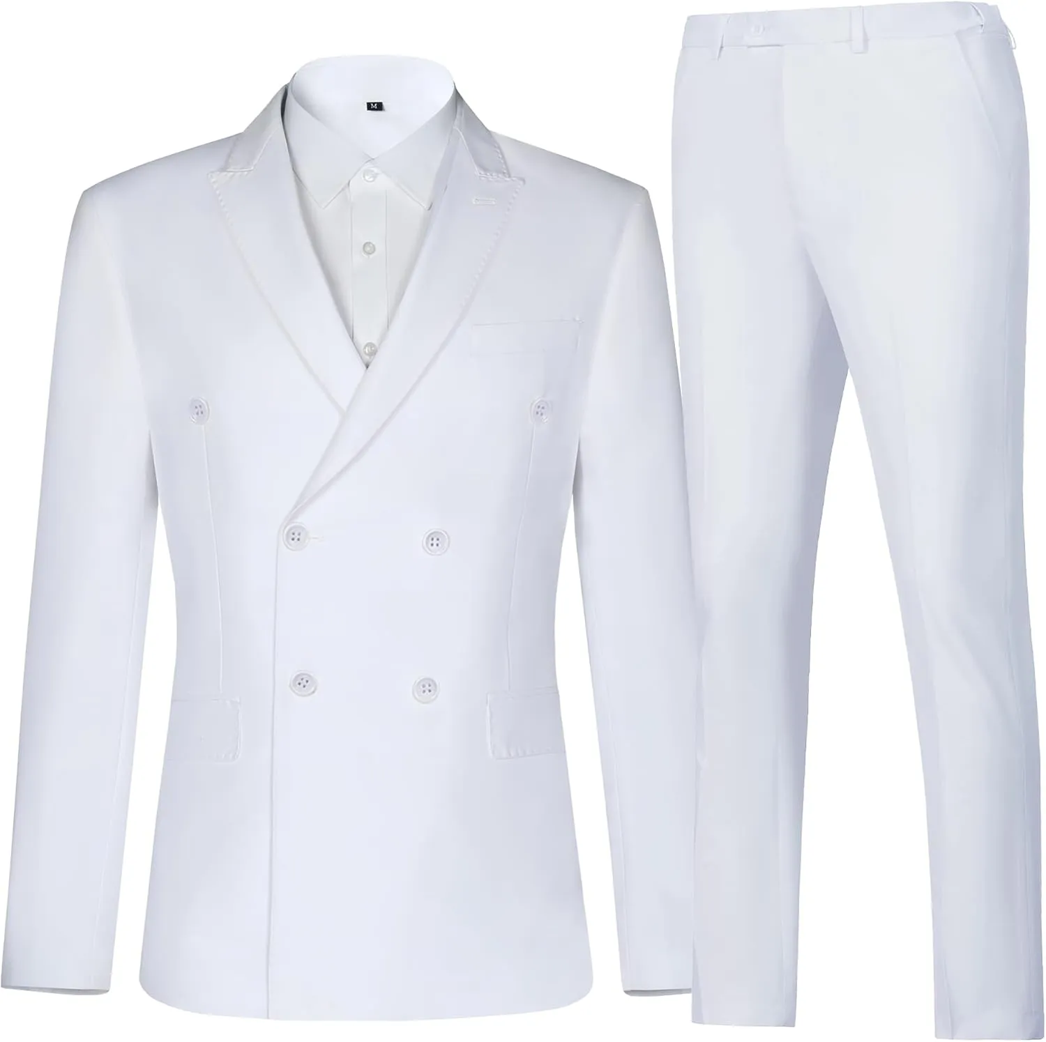 Men Suits Slim Fit 2 Piece Suit for Wedding Peak Lapel Suit Jacket Pants Set Business Formal Suits Prom Tuxedos