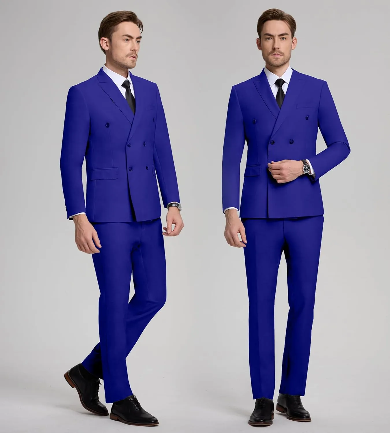 Men Suits Slim Fit 2 Piece Suit for Wedding Peak Lapel Suit Jacket Pants Set Business Formal Suits Prom Tuxedos