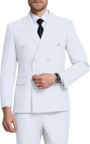 Men Suits Slim Fit 2 Piece Suit for Wedding Peak Lapel Suit Jacket Pants Set Business Formal Suits Prom Tuxedos