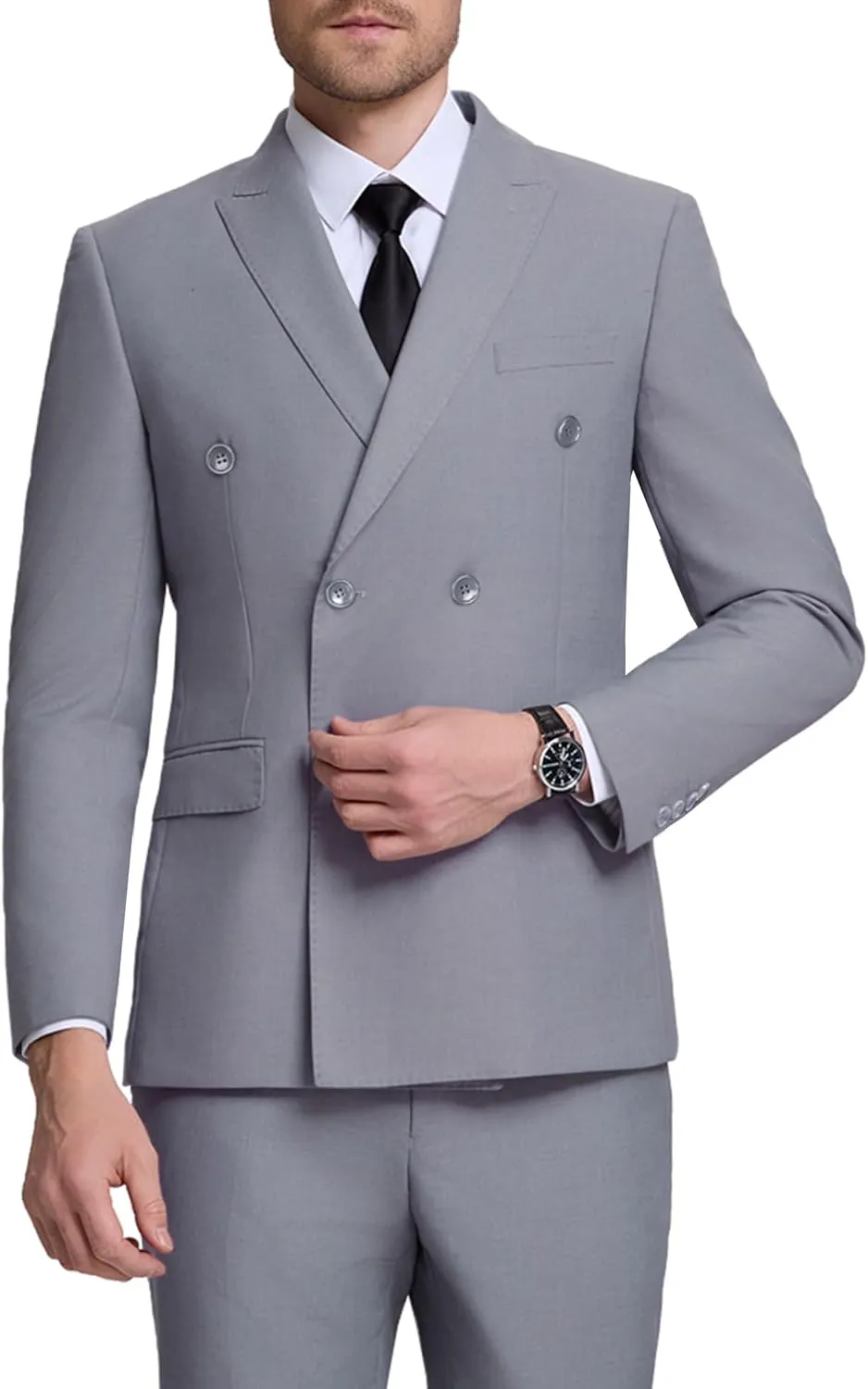 Men Suits Slim Fit 2 Piece Suit for Wedding Peak Lapel Suit Jacket Pants Set Business Formal Suits Prom Tuxedos