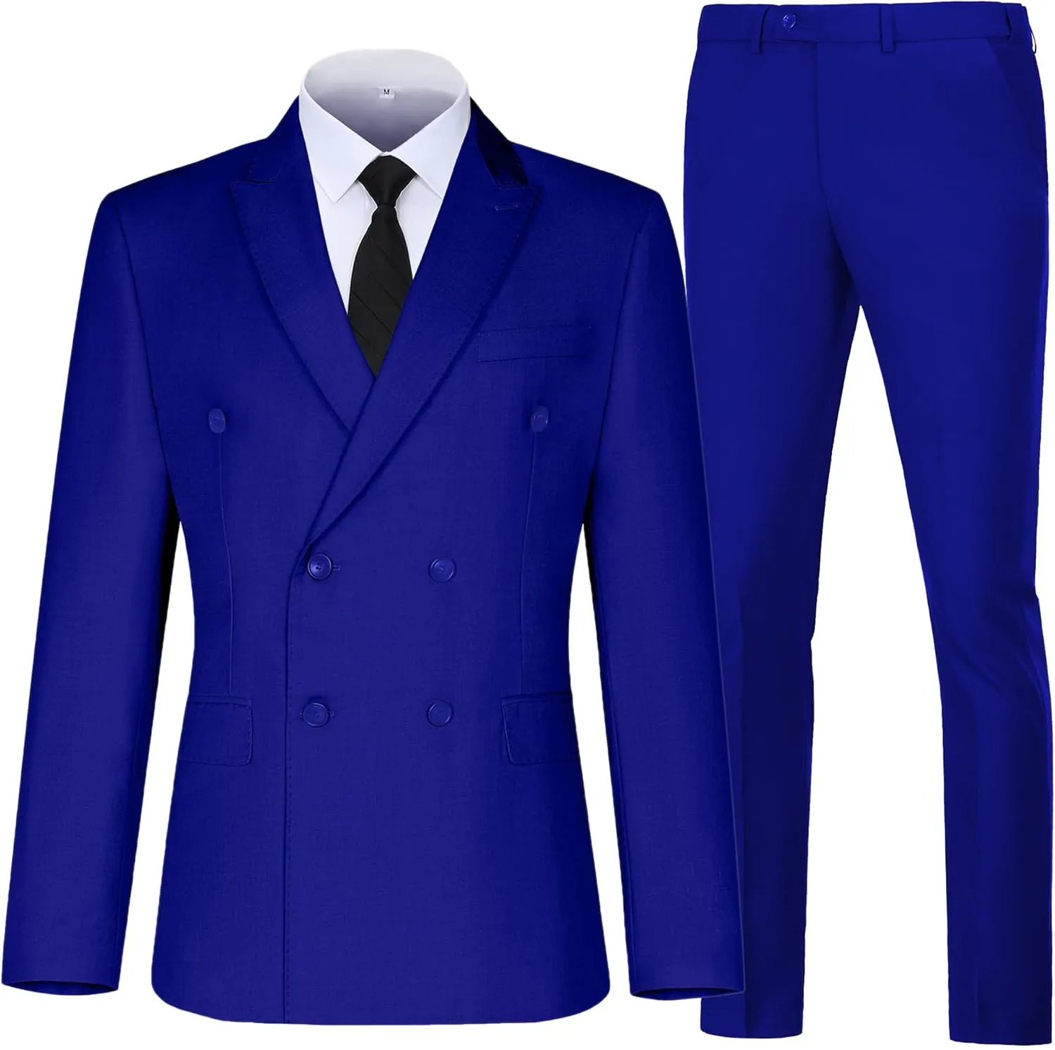 Men Suits Slim Fit 2 Piece Suit for Wedding Peak Lapel Suit Jacket Pants Set Business Formal Suits Prom Tuxedos