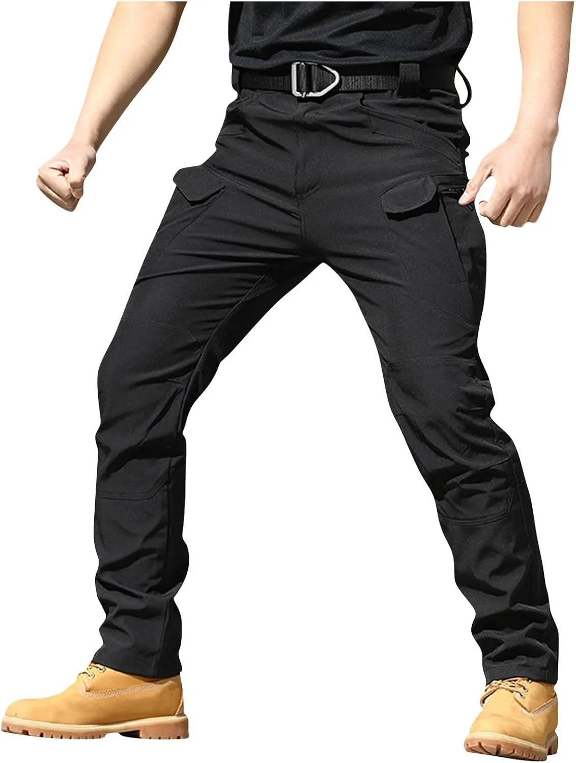 Mens Cargo Pants Classic Stretch Lightweight Hunting Work Pants Comfort Regular Resistant Travel Fishing Hiking Pants