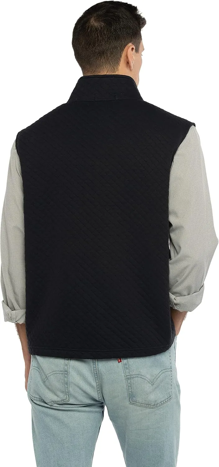 Men's Collegiate Full Zip Quilted Vest
