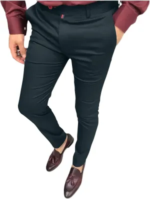 Mens Dress Pants Slim Fit Stretch Golf Pants Business Casual Suit Pants Work Office Trousers with Pockets