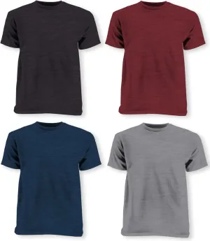 Mens Gym T-Shirts 4 Pack - Moisture Wicking Workout Man Tee, Quick Dry Athletic Performance Activewear