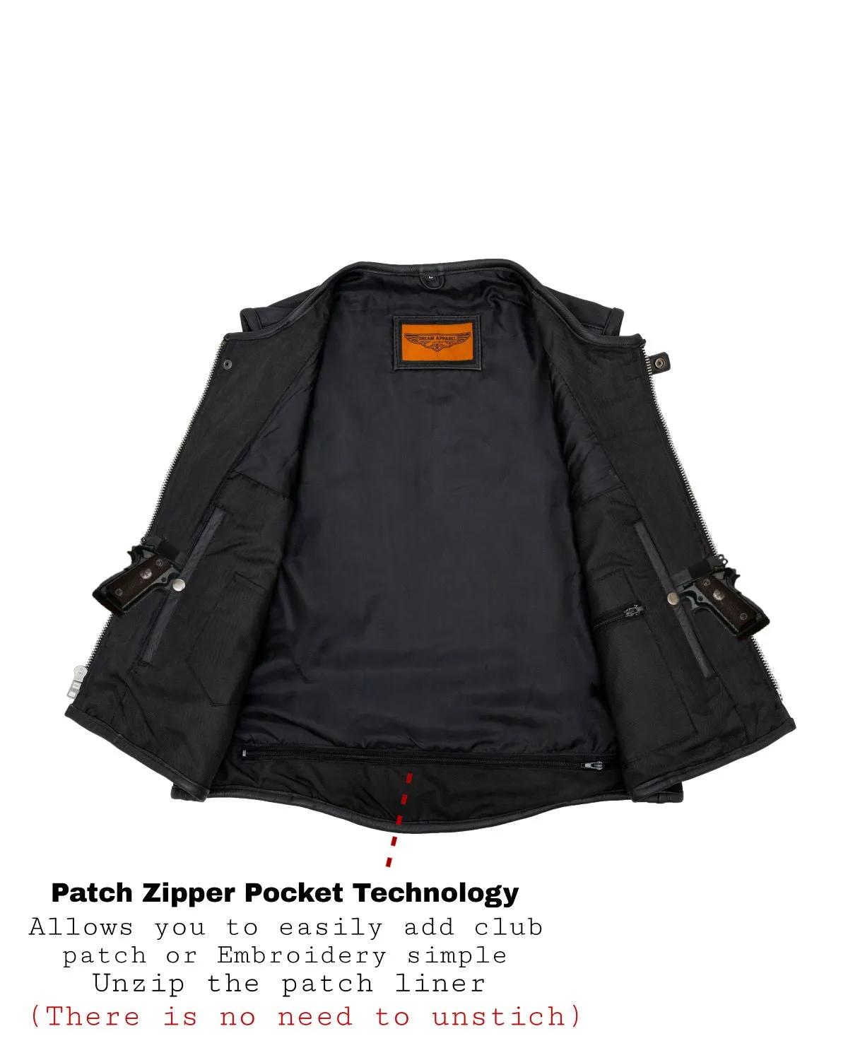 Mens Leather Bullet Proof Style Vest With Straps Cowhide Leather