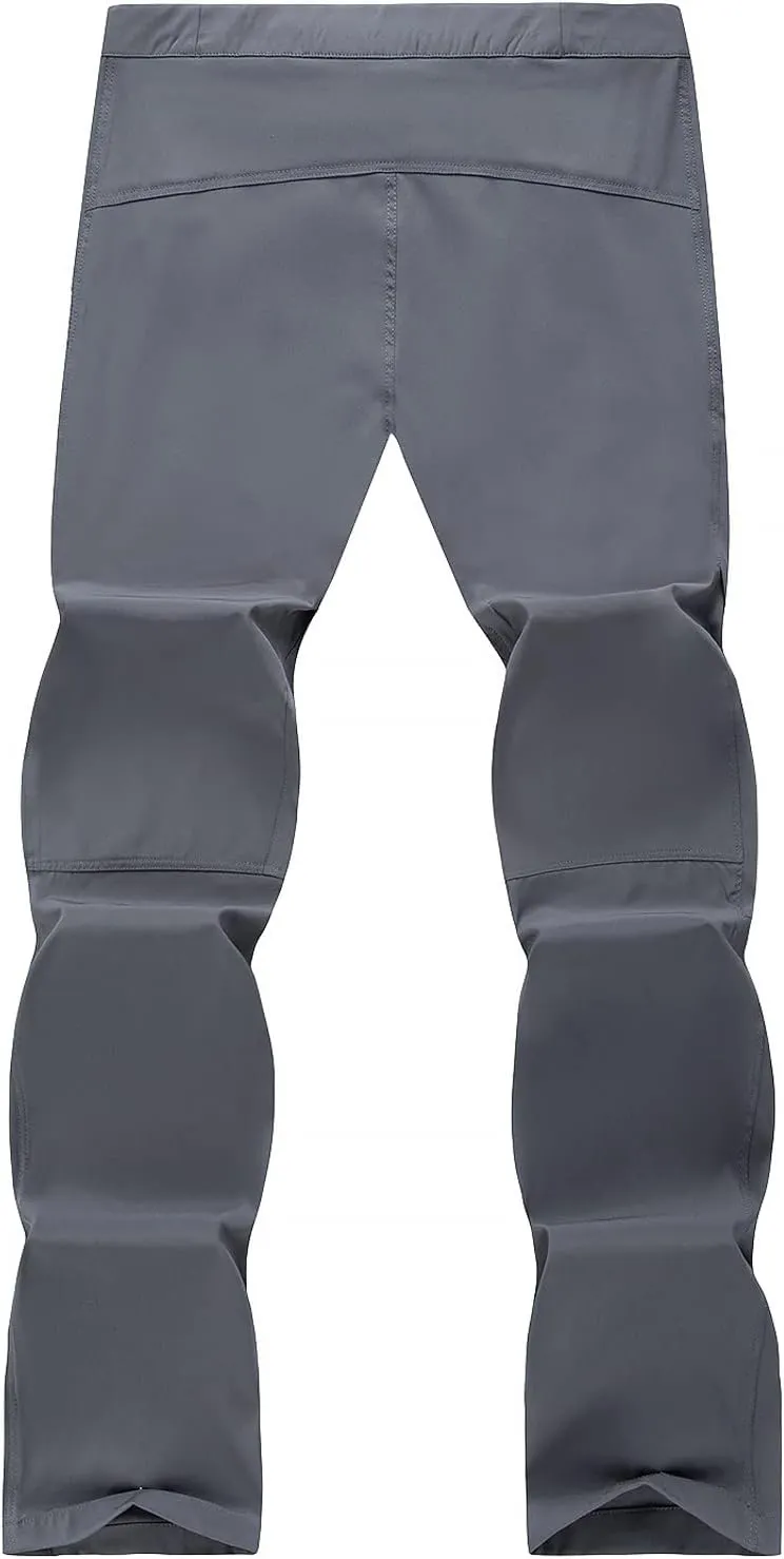 Mens Lightweight Pants Regular Fit Cotton Breathable Outdoor Sport Sweatpants Casual Skinny-Fit Loose Trousers