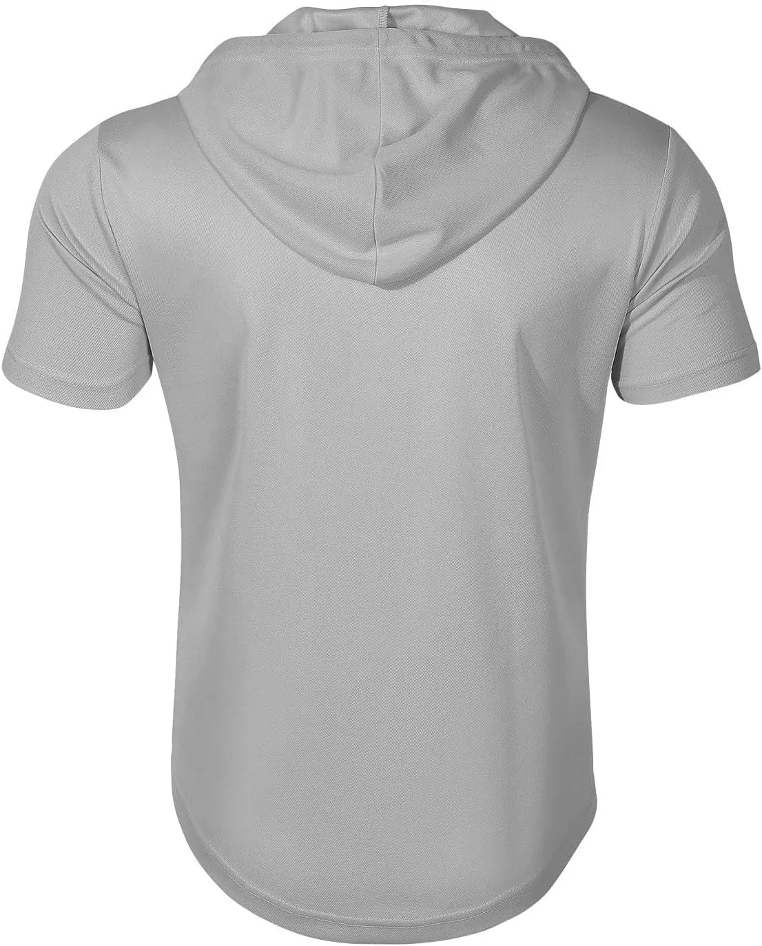 Mens Shirts Hoodies for Men Short Sleeve Quarter Zip Hoodie Tops Lightweight Oversized Hooded Tshirts with Pocket