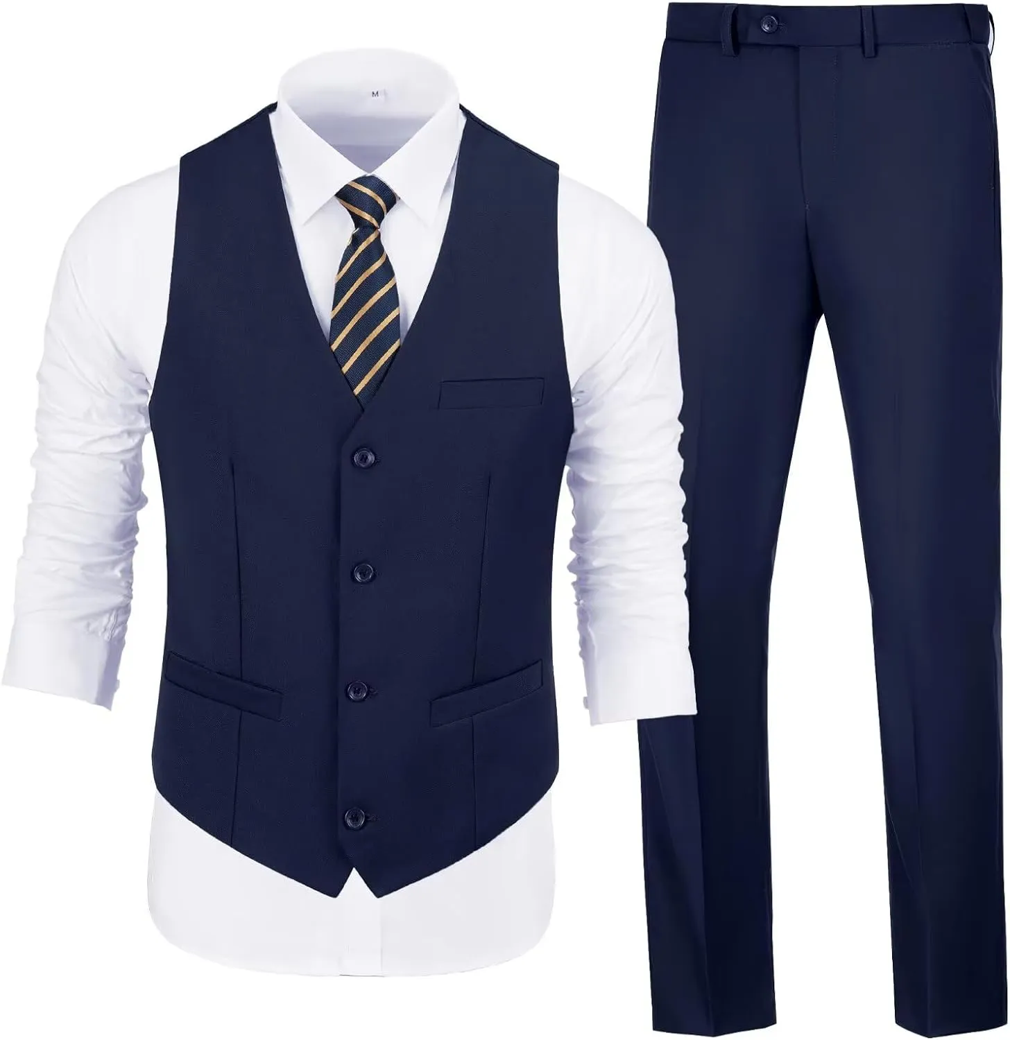Men's Suits 2 Piece Slim Fit Suit Set Formal Vest Pants Set for Men Casual Business Suits Wedding Prom Tuxedos