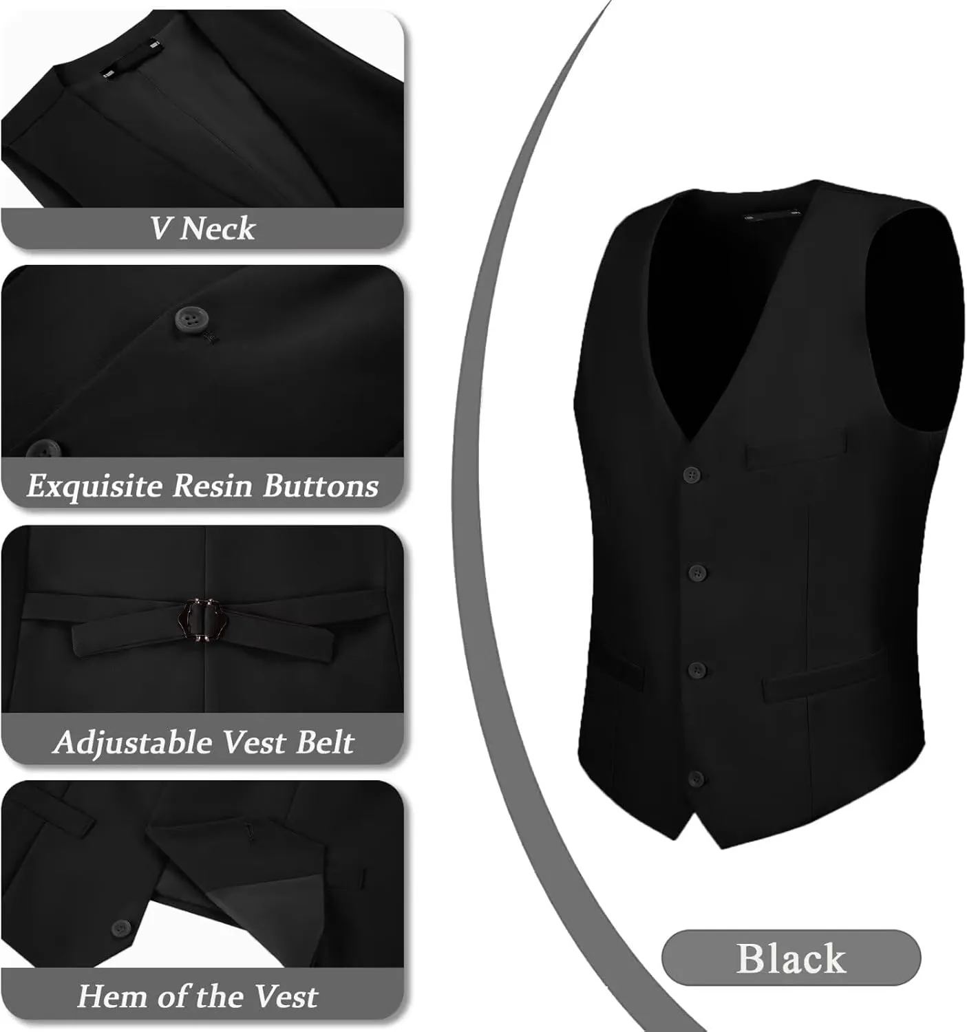 Men's Suits 2 Piece Slim Fit Suit Set Formal Vest Pants Set for Men Casual Business Suits Wedding Prom Tuxedos
