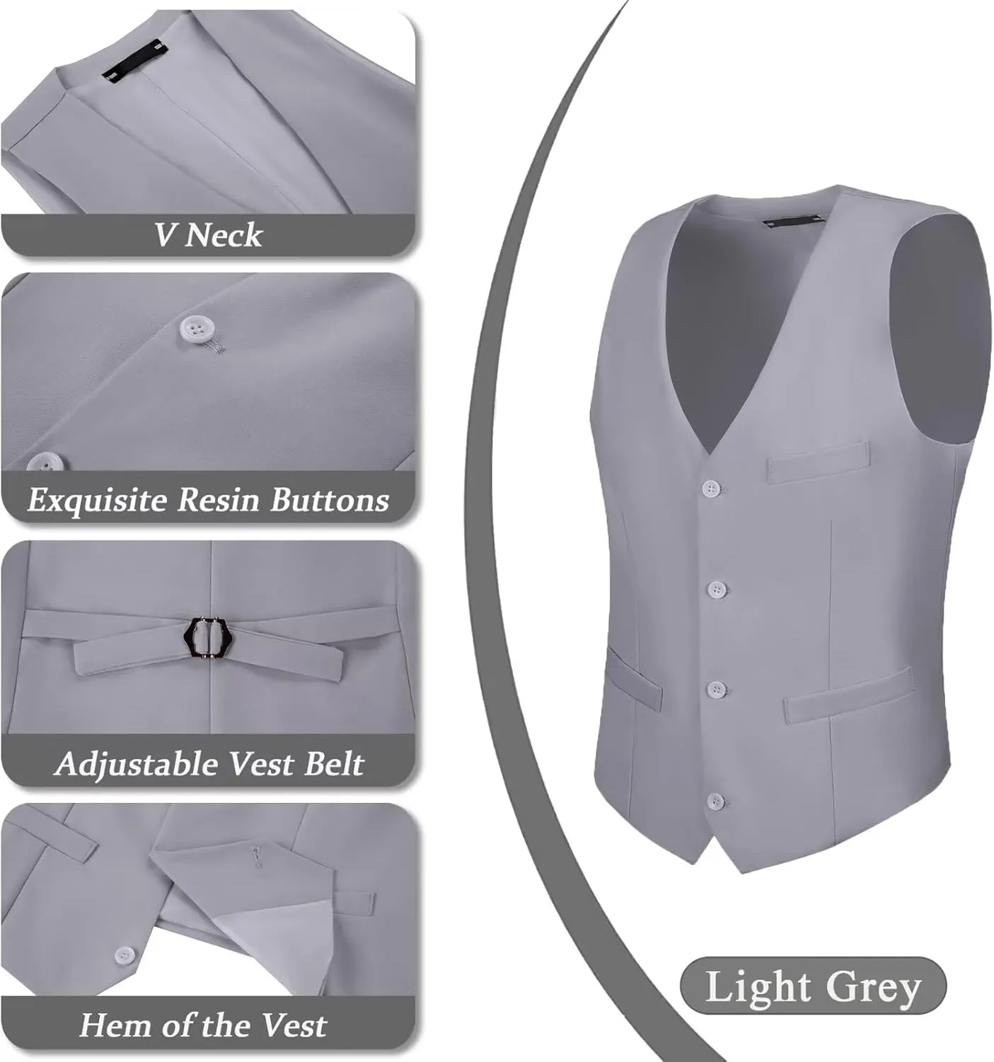 Men's Suits 2 Piece Slim Fit Suit Set Formal Vest Pants Set for Men Casual Business Suits Wedding Prom Tuxedos