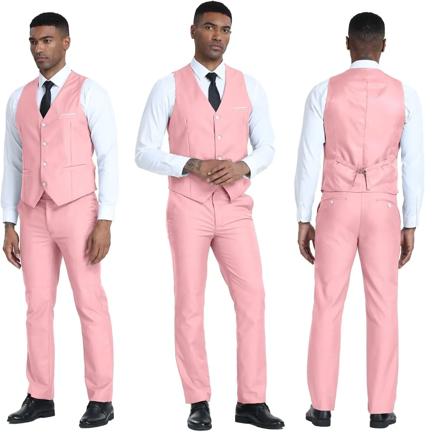 Men's Suits 2 Piece Slim Fit Suit Set Formal Vest Pants Set for Men Casual Business Suits Wedding Prom Tuxedos